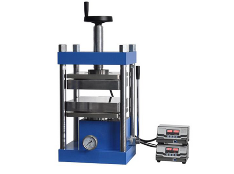 30-Ton Heated Lab Press (300°C) with Dual Flat Heating Plates (300x300 mm) - MSE Supplies LLC