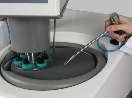 Metkon Grinding and Polishing Machine FORCIPOL 102/202 with Manual, Semi-automatic or Automatic Control Unit, Metallographic Machines, Metkon Instruments, MSE Supplies