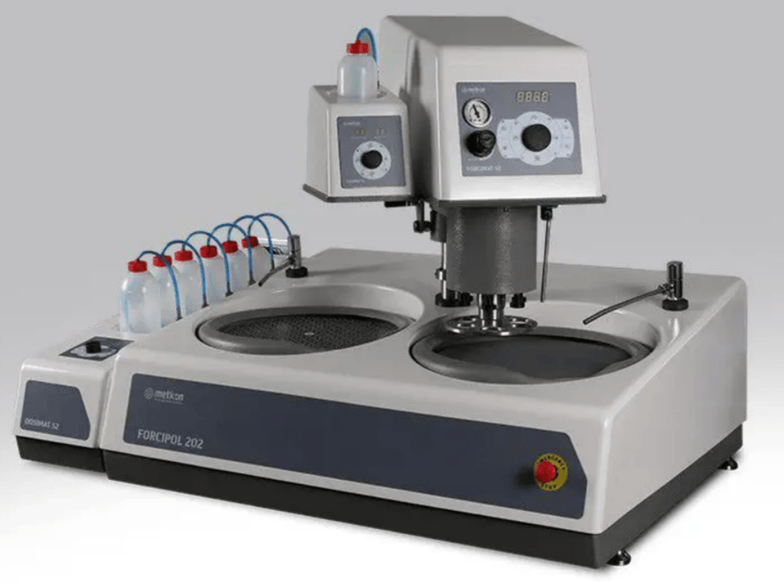 Metkon Grinding and Polishing Machine FORCIPOL 102/202 with Manual, Semi-automatic or Automatic Control Unit, Metallographic Machines, Metkon Instruments, MSE Supplies
