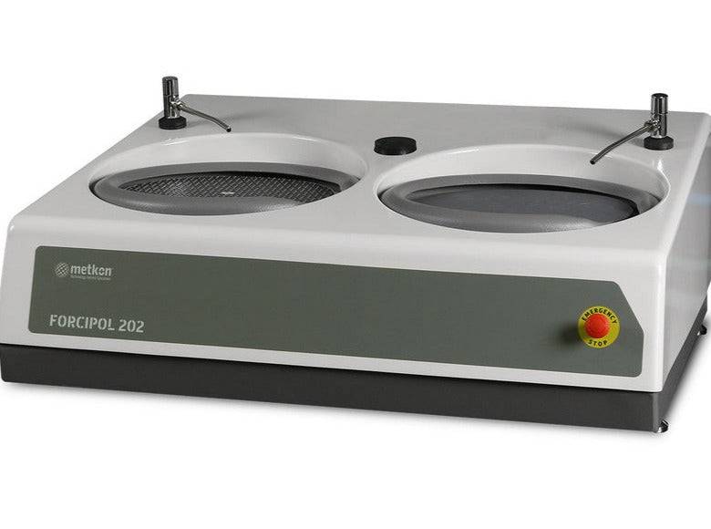 Metkon Grinding and Polishing Machine FORCIPOL 102/202 with Manual, Semi-automatic or Automatic Control Unit, Metallographic Machines, Metkon Instruments, MSE Supplies