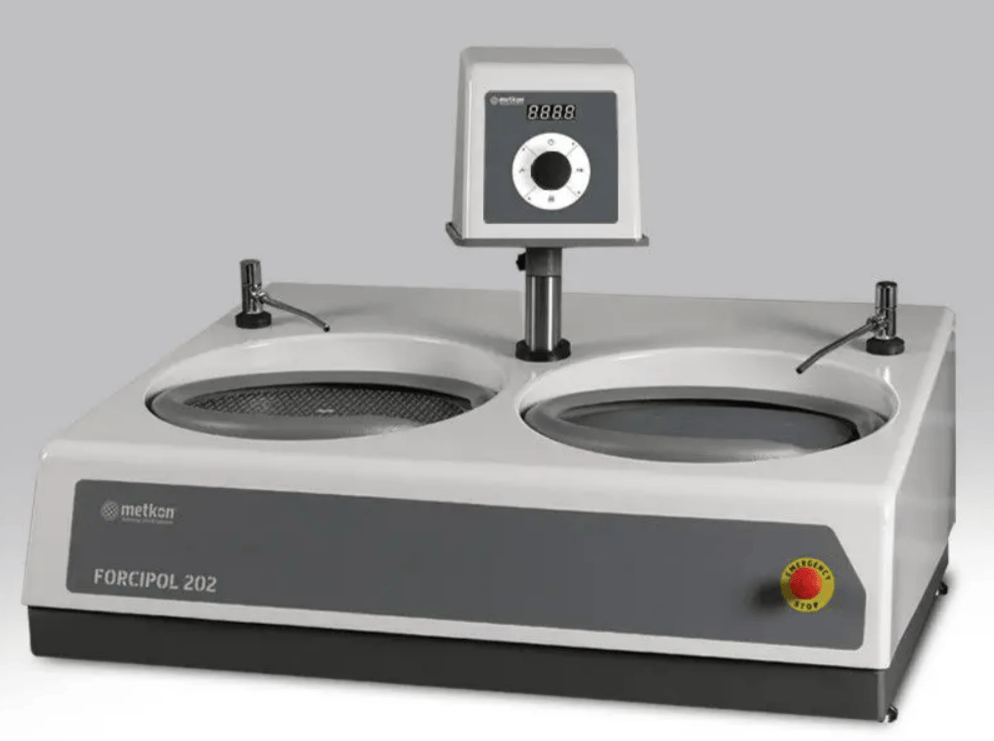 Metkon Grinding and Polishing Machine FORCIPOL 102/202 with Manual, Semi-automatic or Automatic Control Unit, Metallographic Machines, Metkon Instruments, MSE Supplies