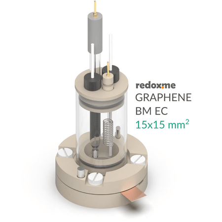 BM EC 15mm x 15mm - Bottom Mount Electrochemical Cell, Electrochemical Products, Redox.me, MSE Supplies