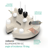 Ellipsometry EC - Ellipsometry Electrochemical Cell, angle of incidence 70 deg - MSE Supplies LLC