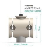 MM PEC 15 mL double-sided - Magnetic Mount Photo-electrochemical Cell - MSE Supplies LLC