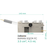 Raman EQCM FC 3.5 cm2, 4.5 mL – Raman Electrochemical Quartz Crystal Microbalance Flow Cell Flow Cell - MSE Supplies LLC