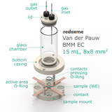 Van der Pauw bottom mount electrochemical cell setup,  MSE Supplies