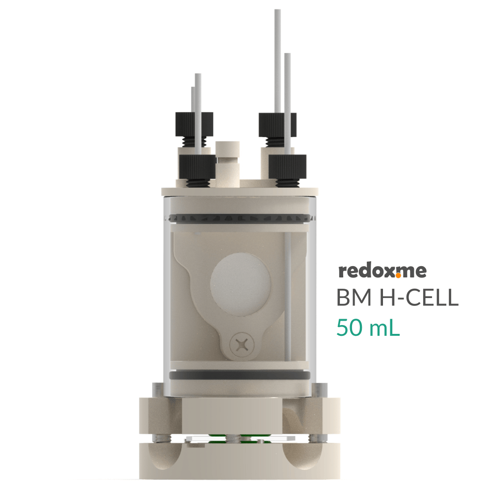 BM H-CELL 50 mL - Bottom Mount Electrochemical H-Cell 50 mL, Electrochemical Products, Redox.me, MSE Supplies