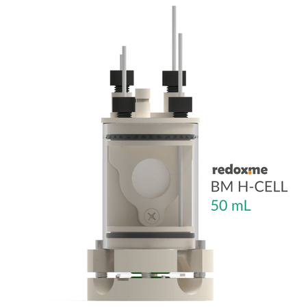 BM H-CELL 50 mL - Bottom Mount Electrochemical H-Cell 50 mL, Electrochemical Products, Redox.me, MSE Supplies