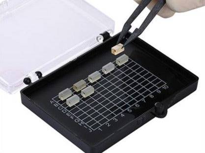 MSE PRO Pack of 10 Sticky Gel Carrier Boxes (85x85x12 mm) for Delicate Materials Storage, Wafer Carrier Cases, MSE Supplies LLC, MSE Supplies