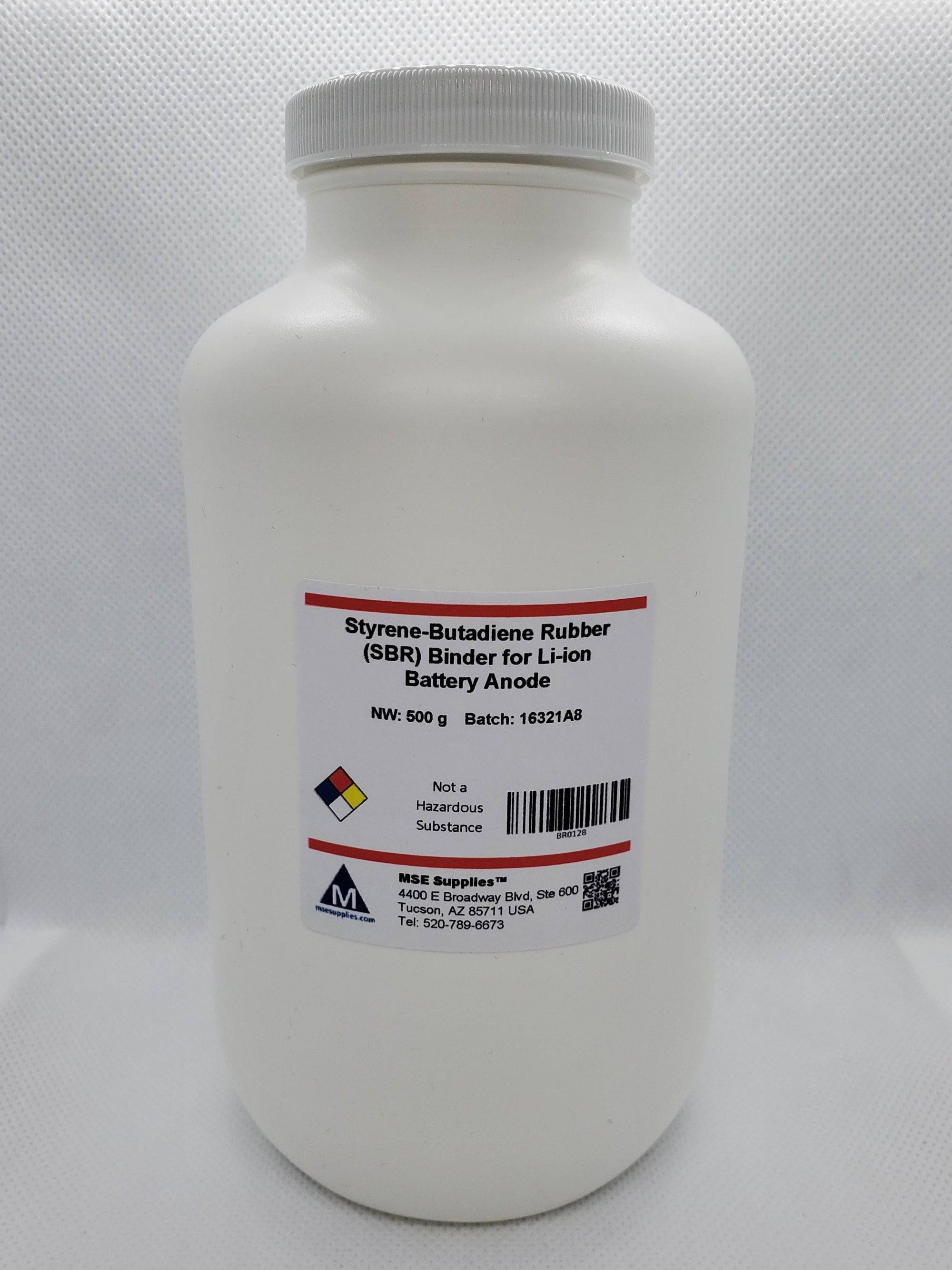 MSE PRO 500g Styrene-Butadiene Rubber (SBR) Binder for Li-ion Battery Anode, Battery Consumables, MSE Supplies LLC, MSE Supplies