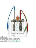 Jacketed Standard Electrochemical Dual Holder Cell Setup - MSE Supplies LLC