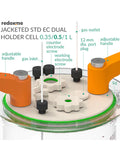 Jacketed Standard Electrochemical Dual Holder Cell Setup - MSE Supplies LLC