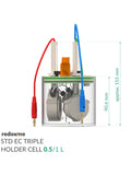 Standard Electrochemical Triple Holder Cell Setup - MSE Supplies LLC