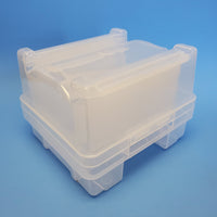 5 Sets of 4 inch Diameter 25 Wafers Carrier Box, Polypropylene, Cleanroom Class 100 Grade - MSE Supplies LLC