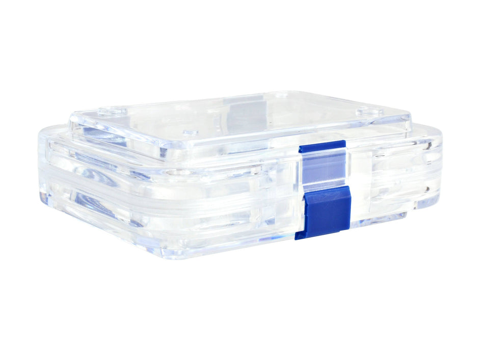 MSE PRO Plastic Membrane Box (100x76x30 mm) for Delicate Materials Storage, Wafer Carrier Cases, MSE Supplies LLC, MSE Supplies