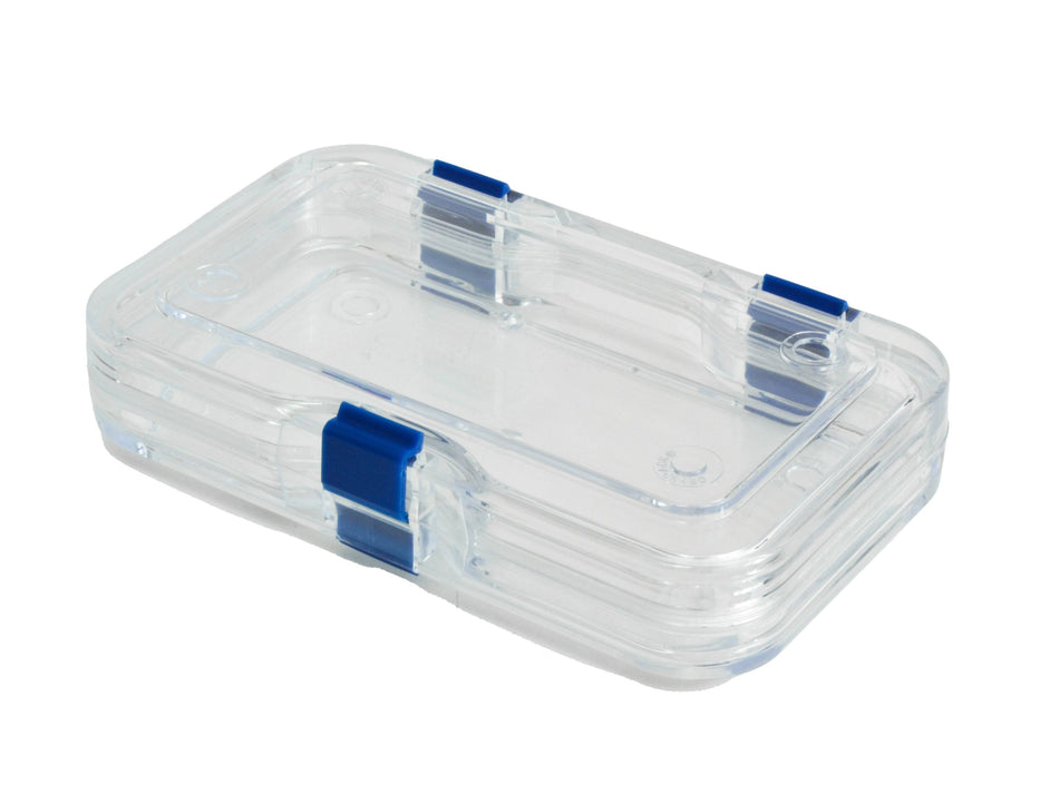 MSE PRO Plastic Membrane Box (125x75x25 mm) for Delicate Materials Storage, Wafer Carrier Cases, MSE Supplies LLC, MSE Supplies
