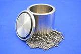 250 ml Stainless Steel Planetary Milling Jars with Media - 304 Grade,  MSE Supplies