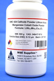 Lithium Nickel Manganese Cobalt Oxide NMC 424 Cathode Powder 500g, LiNi<sub>0.4</sub>Mn<sub>0.2</sub>Co<sub>0.4</sub>O<sub>2</sub>,  MSE Supplies
