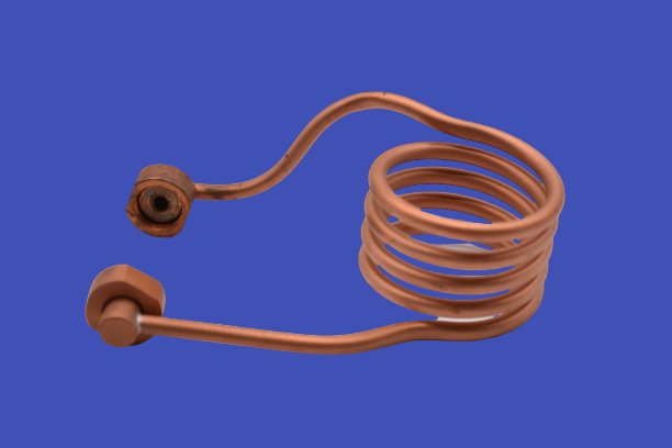 Copper induction coil inner diam. 38 mm, for crucible 40502(/4), Arc Melter and Quencher, Edmund Buhler, MSE Supplies