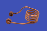 Copper induction coil inner diam. 38 mm, for crucible 40502(/4), Arc Melter and Quencher, Edmund Buhler, MSE Supplies