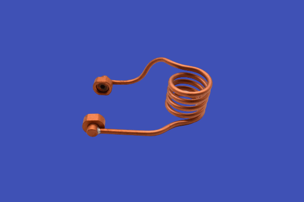 Induction coil, Cu, ID 28mm, part number 916, Arc Melter and Quencher, Edmund Buhler, MSE Supplies