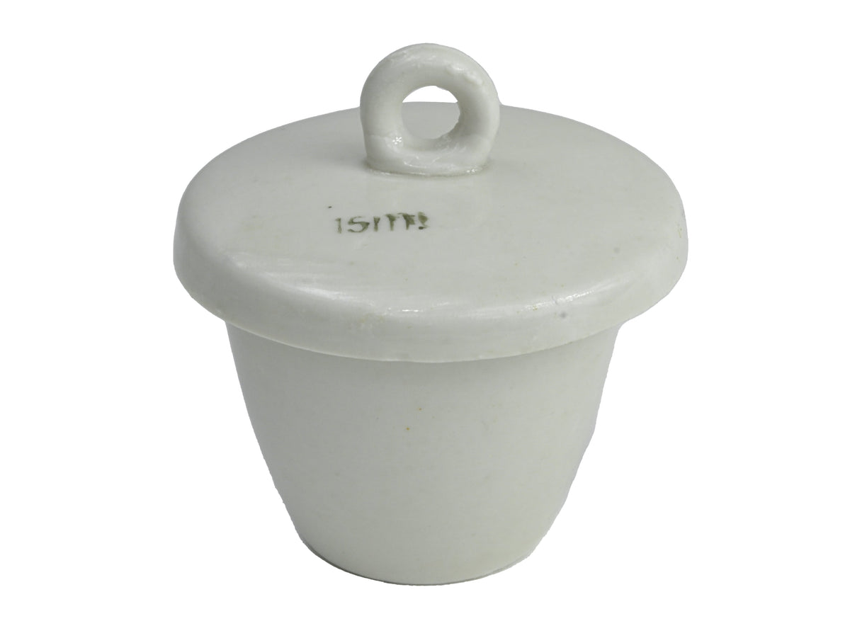 MSE PRO High Form Porcelain Crucible with Cover, 10 pieces per pack, Laboratory Supplies, MSE Supplies LLC, MSE Supplies