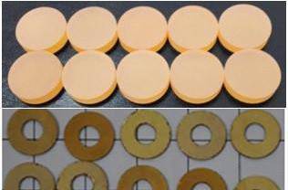 MSE PRO Piezoelectric Langatate La<sub>3</sub>Ga<sub>5.5</sub>Ta<sub>0.5</sub>O<sub>14</sub> (LGT) Crystal Ring, Wafers, MSE Supplies LLC, MSE Supplies