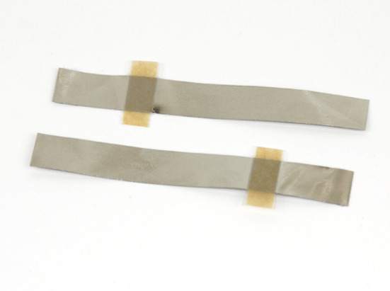 MSE PRO 50 pcs of 4mm wide Nickel Tab with Adhesive Polymer Tape for Negative Terminal of Pouch Cell, Battery Consumables, MSE Supplies LLC, MSE Supplies