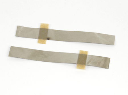 MSE PRO 50 pcs of 4mm wide Aluminum Tab with Adhesive Polymer Tape for Positive Terminal of Pouch Cell, Battery Consumables, MSE Supplies LLC, MSE Supplies