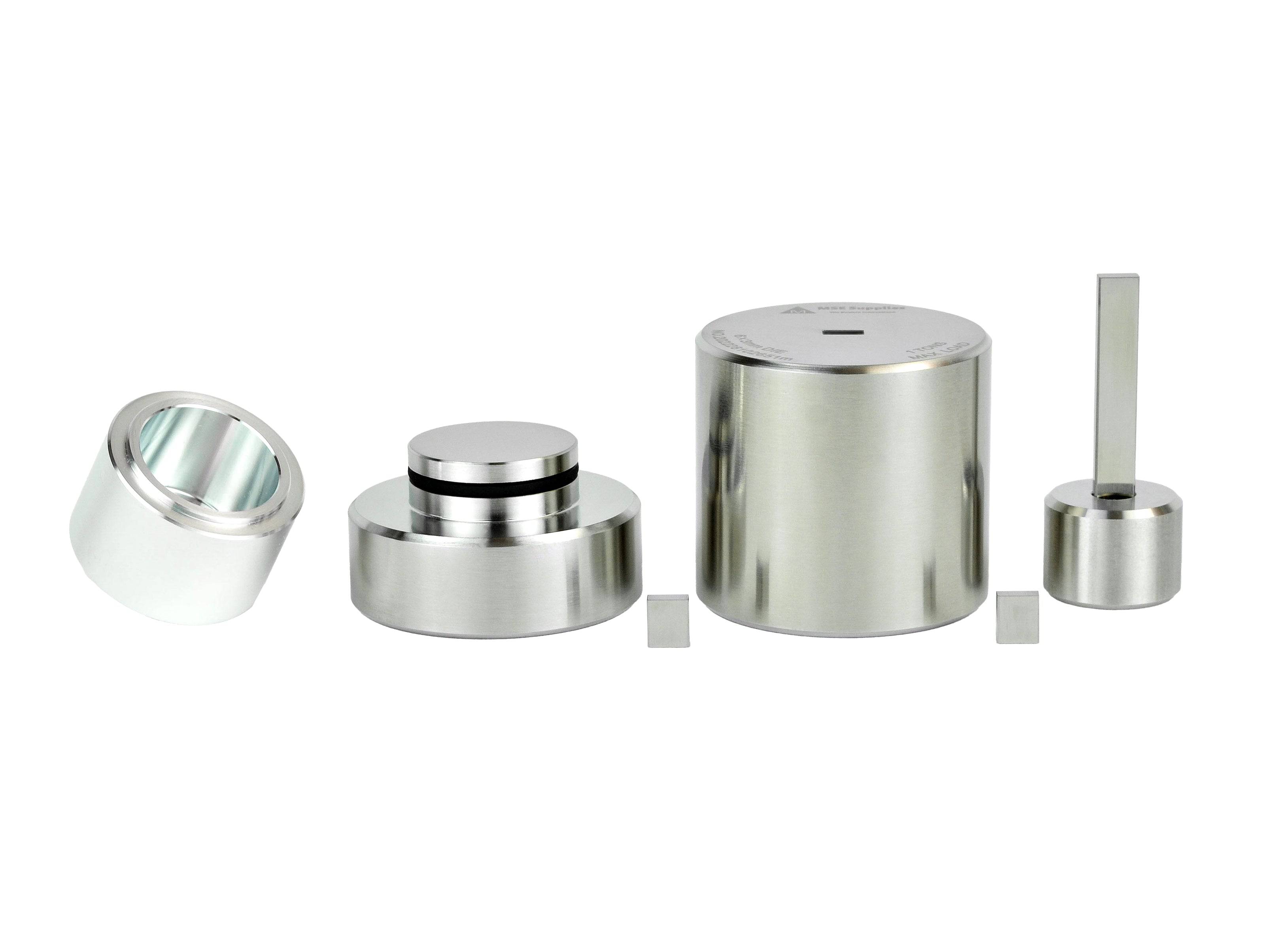 MSE PRO 6x3 mm Rectangular Dry Pellet Pressing Die Set, Pellet Press Die Set, MSE Supplies LLC, MSE Supplies