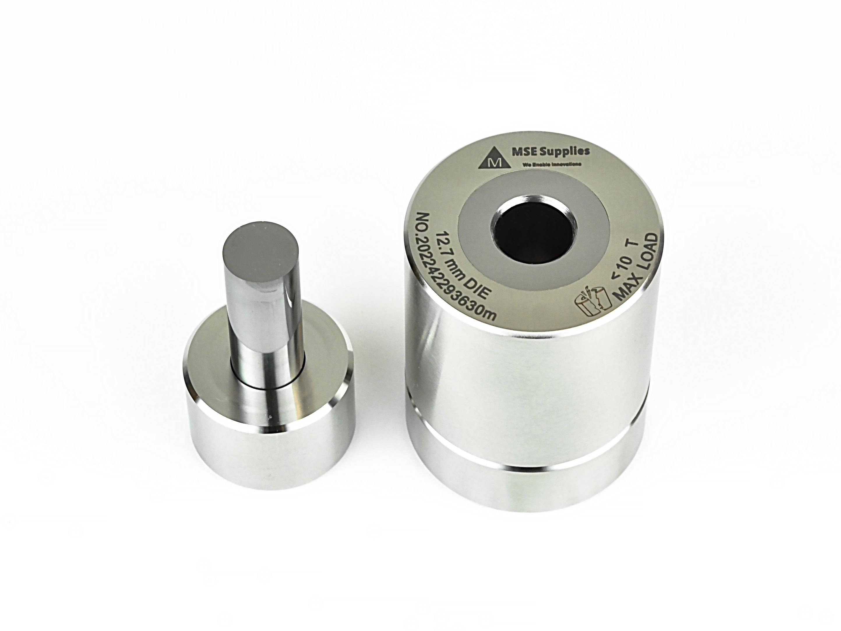 MSE PRO 25 mm Diameter Hard Alloy Pressing Die Set (Tungsten Carbide Material) - MSE Supplies LLC