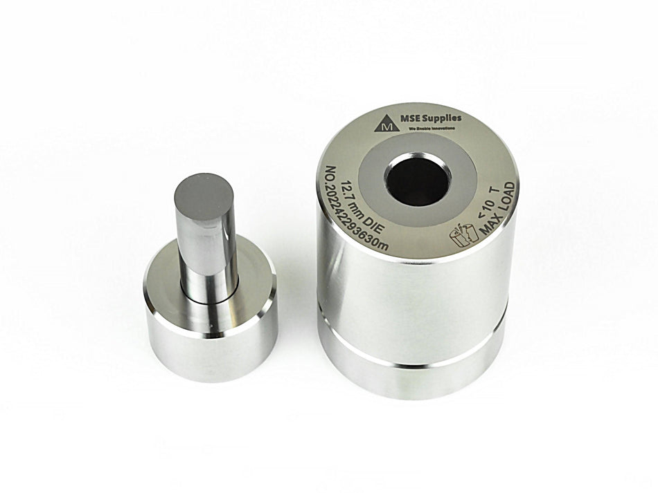 MSE PRO 25 mm Diameter Hard Alloy Pressing Die Set (Tungsten Carbide Material) - MSE Supplies LLC