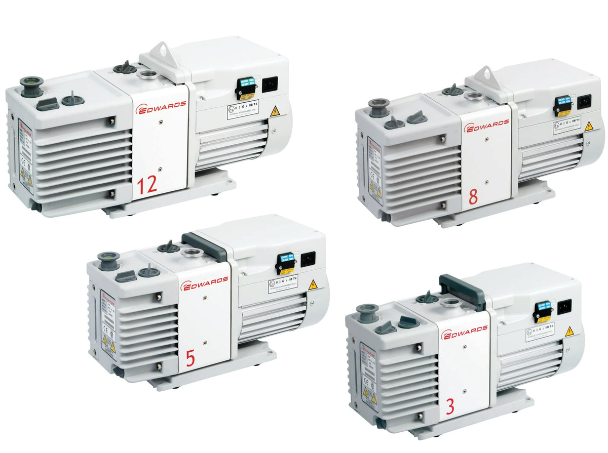 Edwards 2.3 CFM RV3 Two Stage Rotary Vane Pump, Pump Systems, Edwards, MSE Supplies