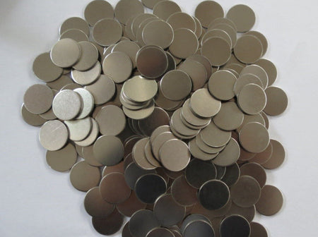 MSE PRO 100 pcs of Stainless Steel (304SS) Spacer (15.8 mm Dia. x 1.0 mm T) for CR2016, CR2025, CR2032 Coin Cell Research, Battery Consumables, MSE Supplies LLC, MSE Supplies