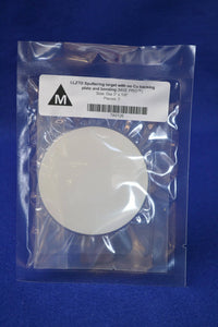 MSE PRO LLZTO 3" diameter and 1/8" thickness /with no Cu backing plate and bonding, Sputtering Targets, MSE Supplies LLC, MSE Supplies