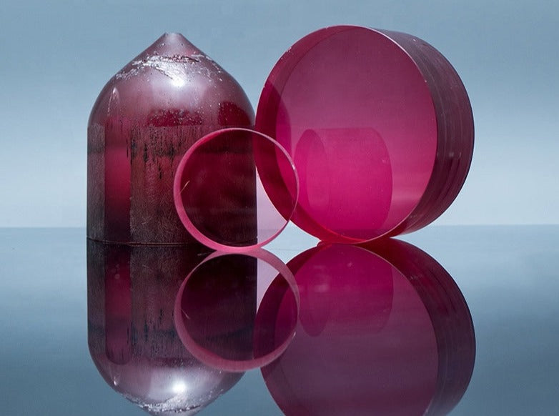 MSE PRO Titanium Doped Sapphire (Ti: Al<sub>2</sub>O<sub>3</sub> Laser Crystal, Single Crystals, MSE Supplies LLC, MSE Supplies