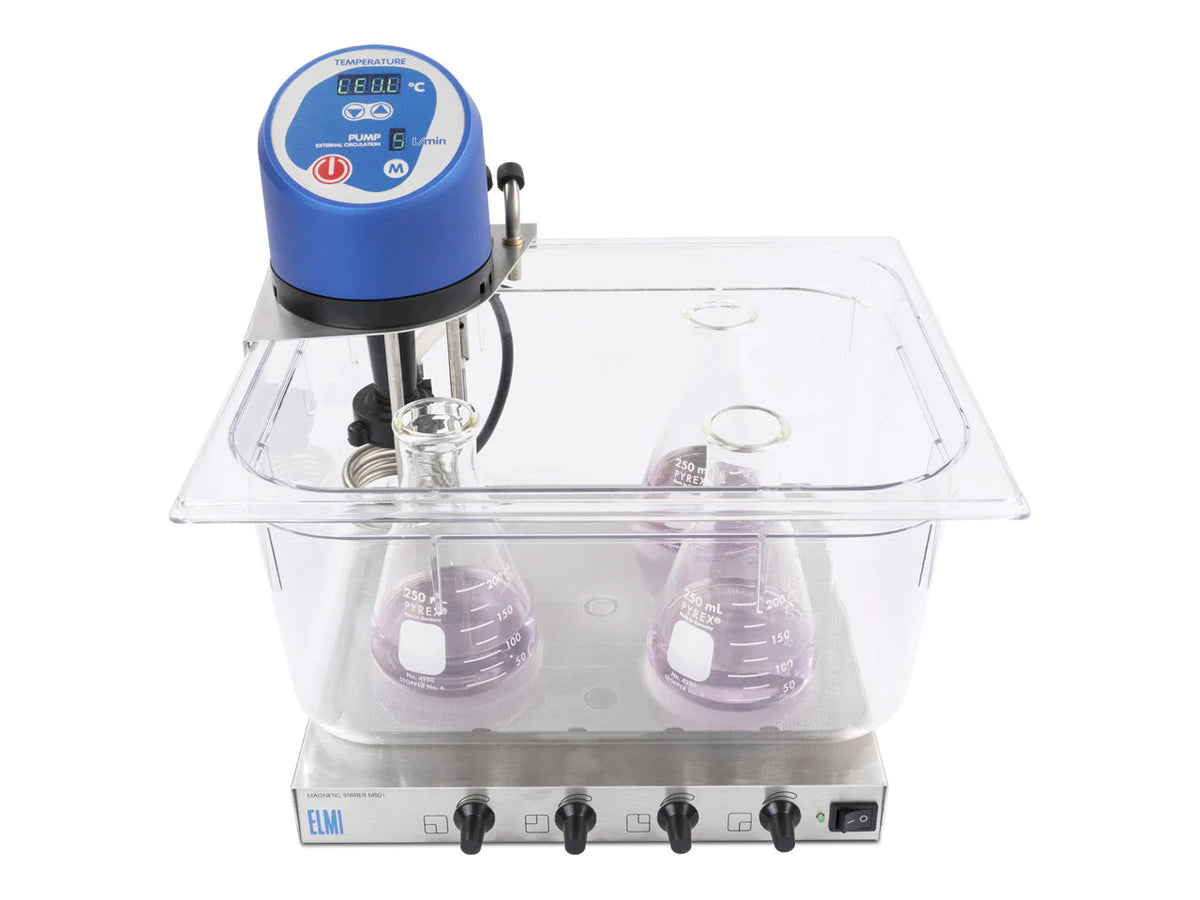 ELMI TW-2.03 Circulating Water Bath Thermostats with 8.5L Plastic Tank, Water Baths and Dry Baths, ELMI, MSE Supplies