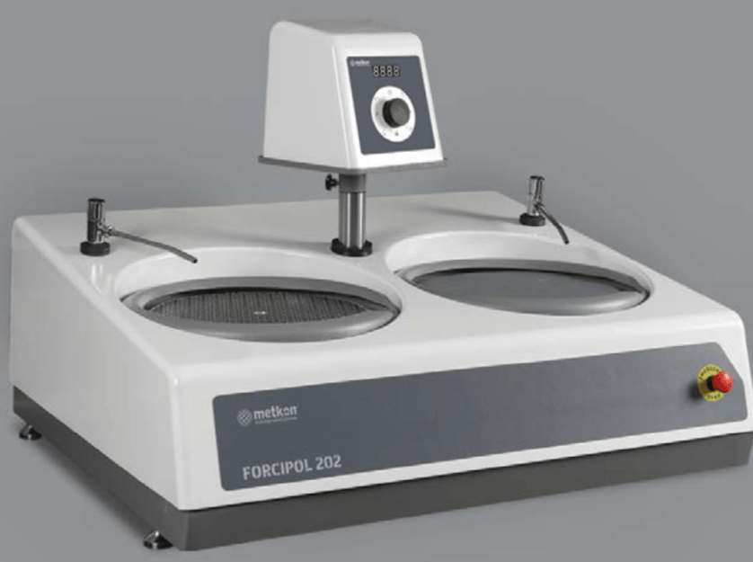 Metkon Grinding and Polishing Machine FORCIPOL 102/202 with Manual, Semi-automatic or Automatic Control Unit, Metallographic Machines, Metkon Instruments, MSE Supplies