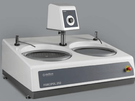 Metkon Grinding and Polishing Machine FORCIPOL 102/202 with Manual, Semi-automatic or Automatic Control Unit, Metallographic Machines, Metkon Instruments, MSE Supplies