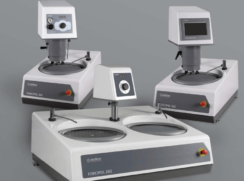 Metkon Grinding and Polishing Machine FORCIPOL 102/202 with Manual, Semi-automatic or Automatic Control Unit, Metallographic Machines, Metkon Instruments, MSE Supplies