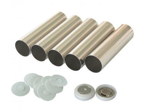 100 pcs of 18650 Cylinder Cell Case with Anti-Explosive Cap and Insulation O-ring,  MSE Supplies