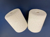 Alumina Foam Blocks for Tube Furnace (50mm Diameter x 60mm Height, one pair) - MSE Supplies LLC