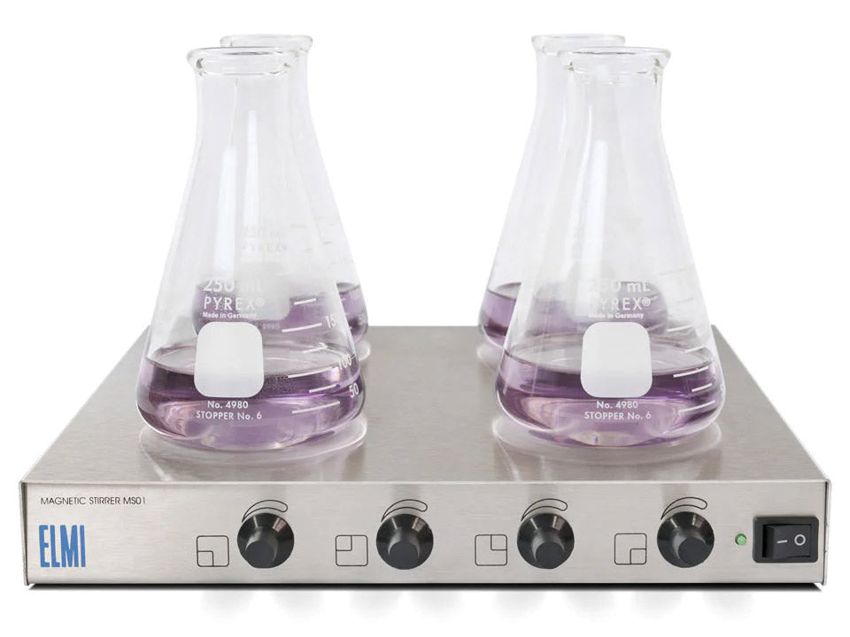 ELMI MS-01 4 Place Magnetic Stirrer (2200 rpm), Stirrers, ELMI, MSE Supplies