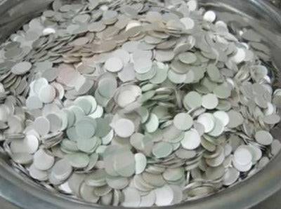 MSE PRO 100g Battery Grade Lithium Chips 15.6 mm Diameter and 0.25 mm Thick for Battery Research, Battery Consumables, MSE Supplies LLC, MSE Supplies