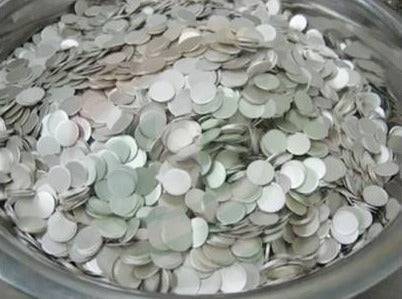 MSE PRO 100g Battery Grade Lithium Chips 12mm Diameter and 0.6mm Thick for Battery Research, Battery Consumables, MSE Supplies LLC, MSE Supplies