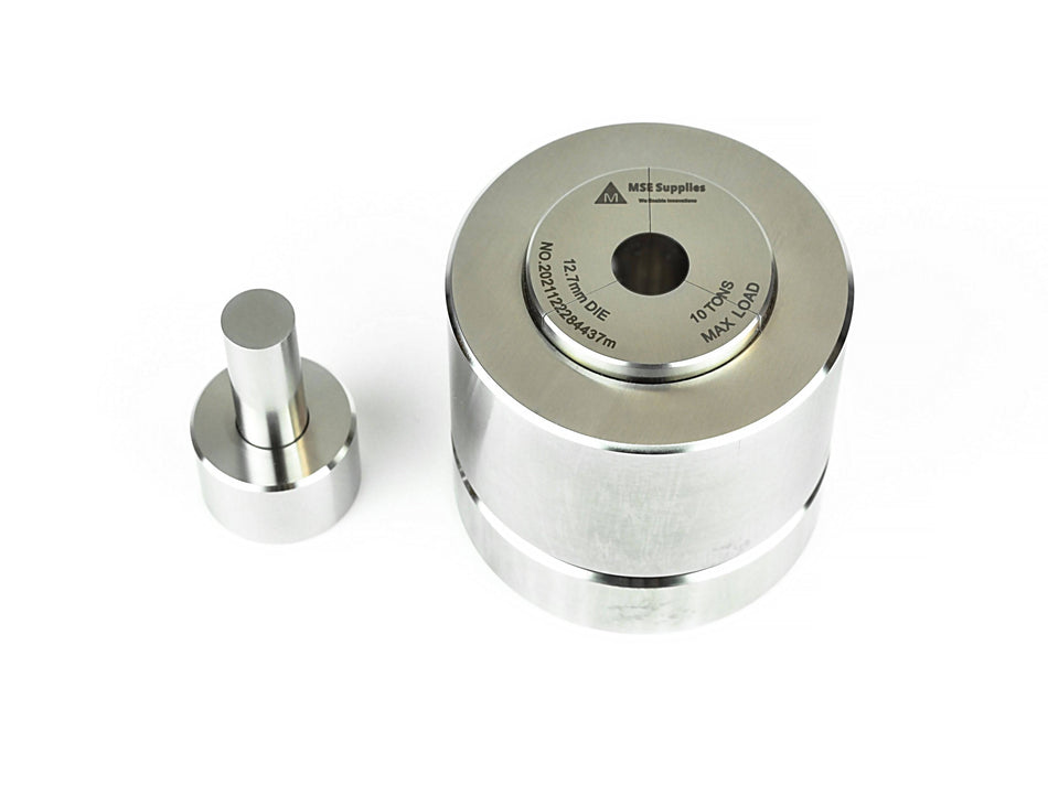 MSE PRO 0.5" (12.7 mm) Diameter Split Type Dry Pellet Pressing Die Set, Pellet Press Die Set, MSE Supplies LLC, MSE Supplies