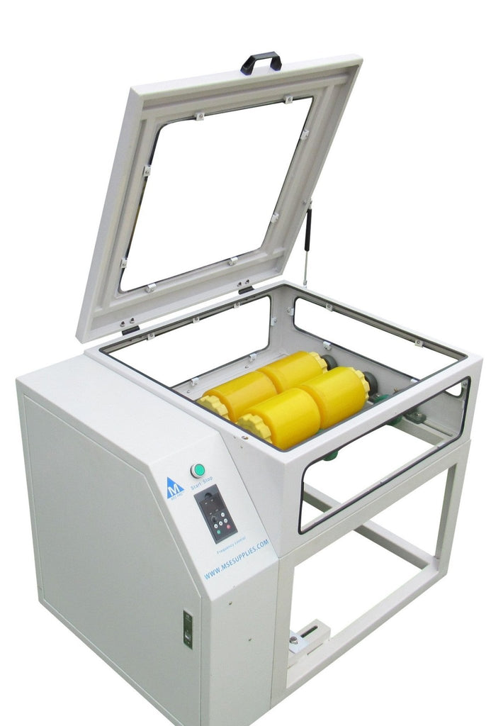 MSE PRO Large Capacity Roller Jar Mill with Safety Guard and Door Inte