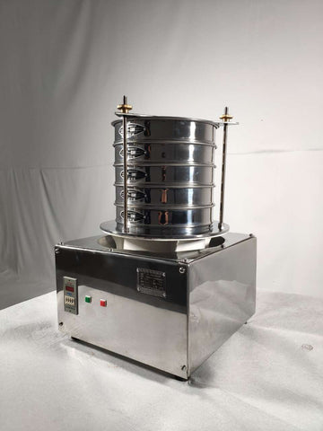 Lab 8" Vibratory Sieve Shaker with Three Sieves (100 mesh, 200 mesh and 325 mesh) - MSE Supplies LLC