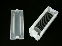 4 inch Group Wafer Carrier Box (Hold up to 25 Wafers), Polypropylene, Cleanroom Class 100 Grade - MSE Supplies LLC